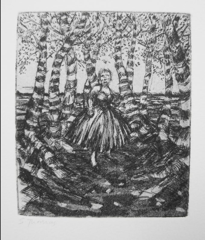 The Journey Begins 2012 Etching and aquatint 16 x 20 cm