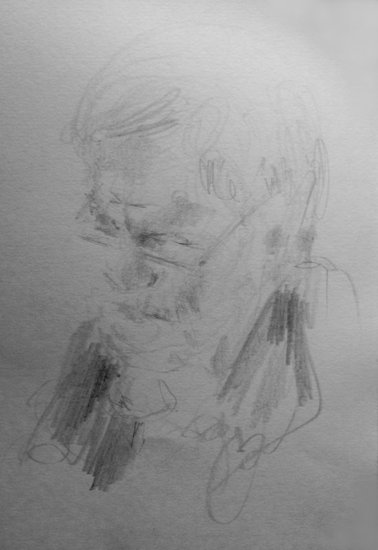 Jeremy Corbyn 2018 pencil on paper 29 x 21cm