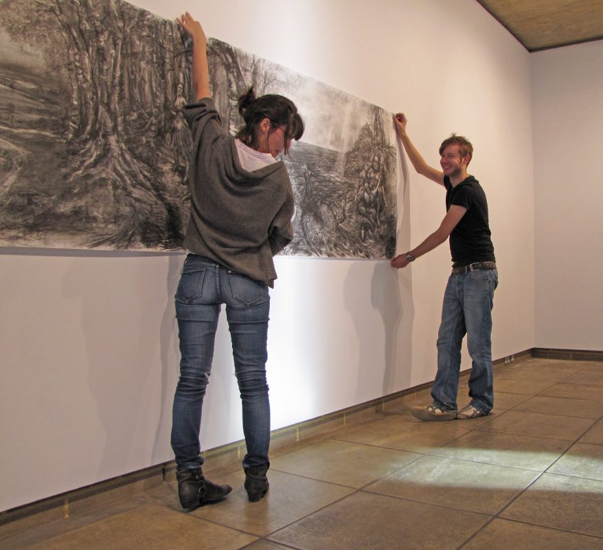 Installation of Apotropaic for show Tales of Shiney - Shiney, Northwall Arts Centre, Oxford, November 2009