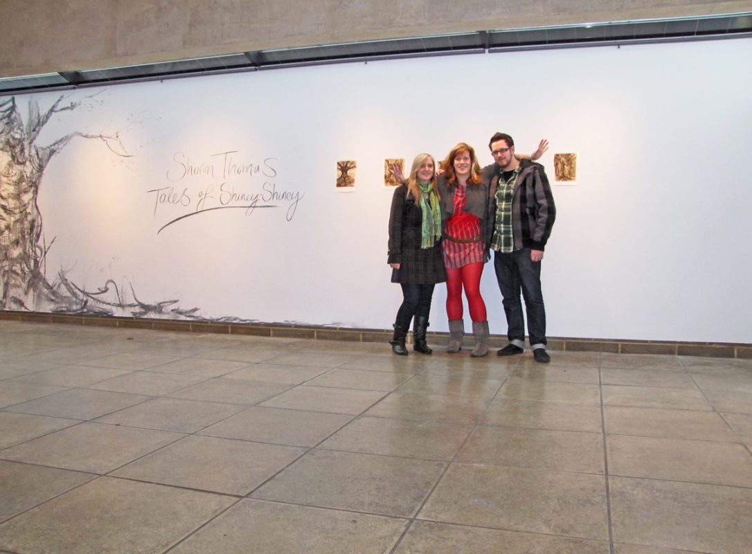 Opening of Tales of Shiney - Shiney with Phil and Emma, 2009, Northwall Arts Centre, Oxford, November 2009