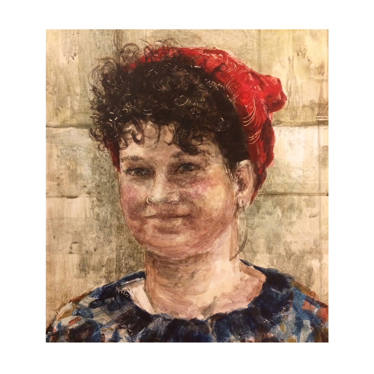 Toni Back Corbyn, 2019, Egg Tempera on wood panel, 30 x 30 cm