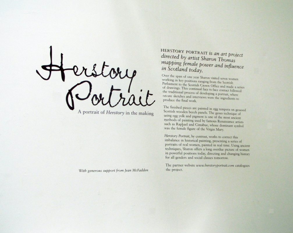 Herstory Portrait, Paisley Museum, 2012
